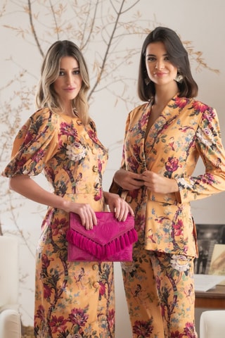 Blazer - Oranje - Oranje en roze