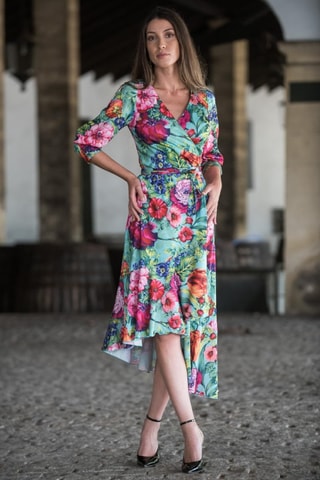 Wikkeljurk - Groen - Groen en roze