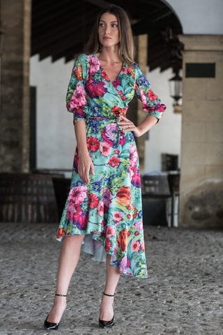 Wikkeljurk - Groen - Groen en roze