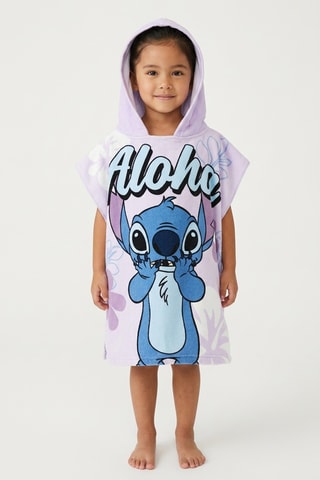 Capa de baño con capucha Stitch Lilo y Stitch Disney - Violeta