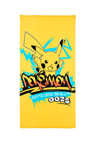 Toalla de playa Pikachu Pokémon - Amarillo