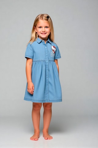 Vestido camisero Hello Kitty Sanrio - Azul