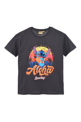 Camiseta Stitch Lilo y Stitch Disney - Gris