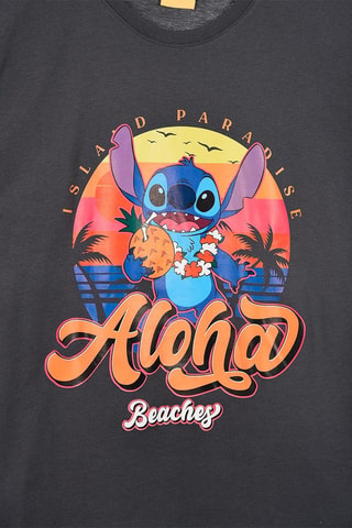 Camiseta Stitch Lilo y Stitch Disney - Gris