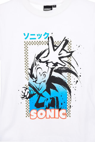 Camiseta Sonic - Blanco