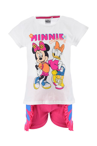 Camiseta y short Minnie Disney - Blanco