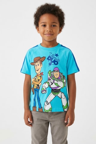 Camiseta Buzz Lightyear y Woody Toy Story Disney Pixar - Azul