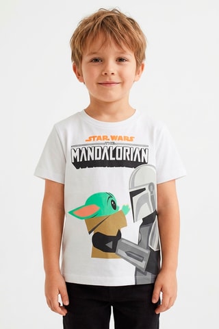 Camiseta The Mandalorian Star Wars - Blanco