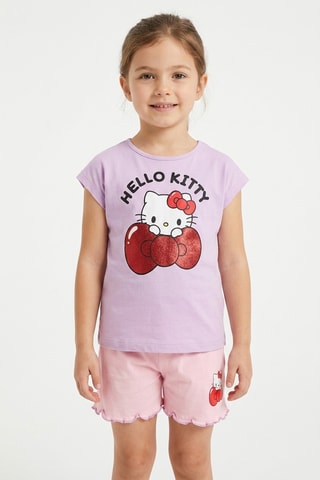 Camiseta y short Hello Kitty Sanrio - Violeta