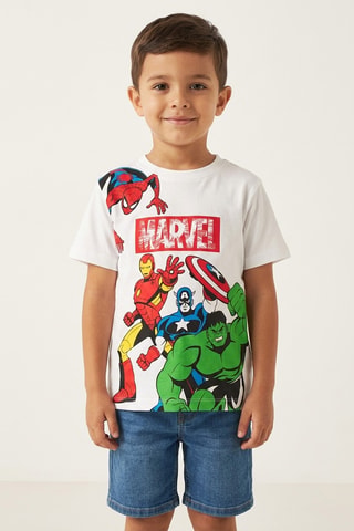 Camiseta Los Vengadores Marvel - Blanco