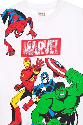 Camiseta Los Vengadores Marvel - Blanco