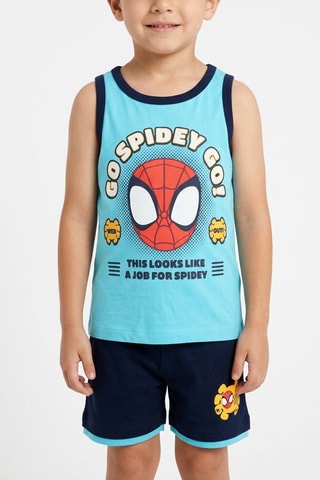Camiseta de tirantes y short Spidey y sus sorprendentes amigos Marvel - Azul