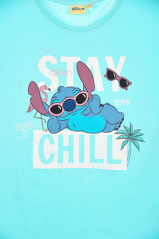 Camiseta Stitch Lilo y Stitch Disney - Turquesa