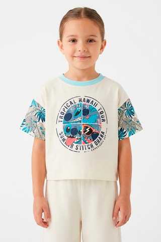 Camiseta Stitch Lilo y Stitch Disney - Blanco