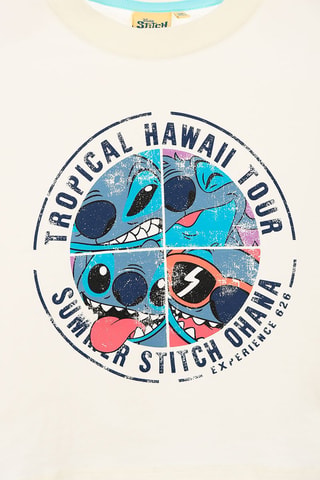 Camiseta Stitch Lilo y Stitch Disney - Blanco