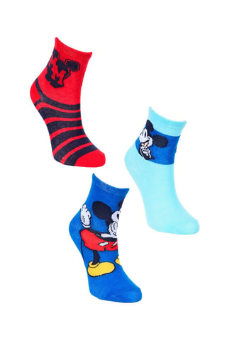 3 pares de calcetines Mickey Disney - Multicolor
