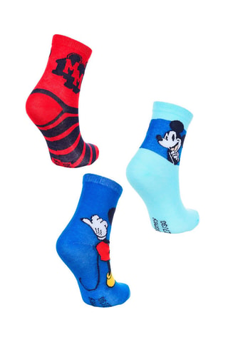 3 pares de calcetines Mickey Disney - Multicolor