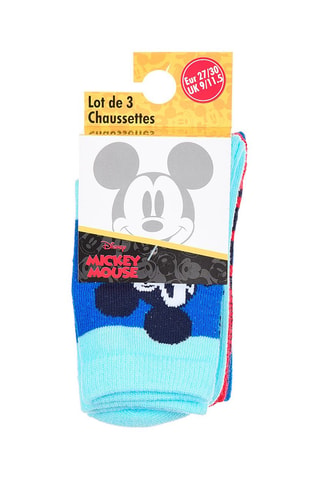 3 pares de calcetines Mickey Disney - Multicolor