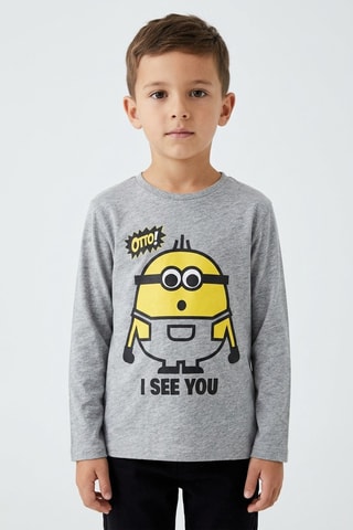 Camiseta Los Minions - Gris