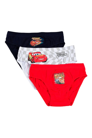 3 slips Rayo McQueen Cars Disney Pixar - Multicolor