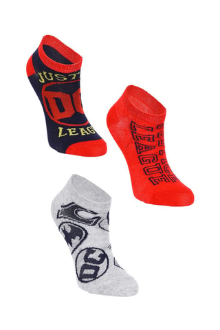 3 pares de calcetines La Liga de la Justicia DC Comics - Multicolor
