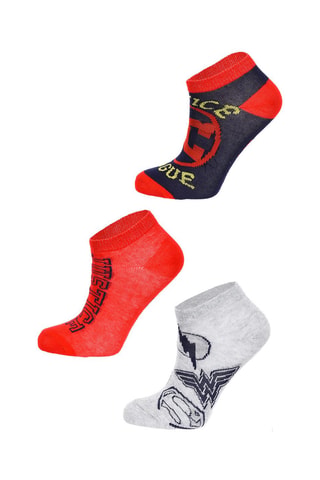 3 pares de calcetines La Liga de la Justicia DC Comics - Multicolor