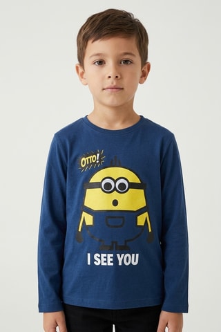 Camiseta Los Minions - Azul marino