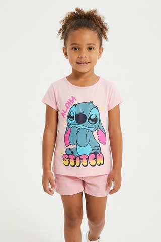 Camiseta Stitch Lilo y Stitch Disney - Rosa claro