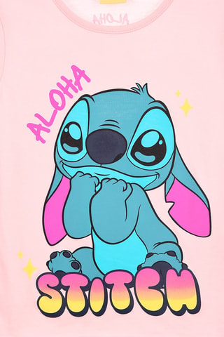 Camiseta Stitch Lilo y Stitch Disney - Rosa claro