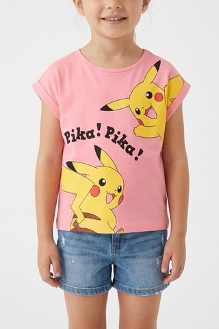 Camiseta Pikachu Pokémon - Rosa