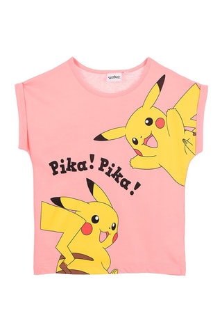 Camiseta Pikachu Pokémon - Rosa