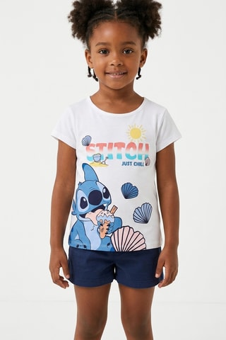 Camiseta Stitch Lilo y Stitch Disney - Blanco