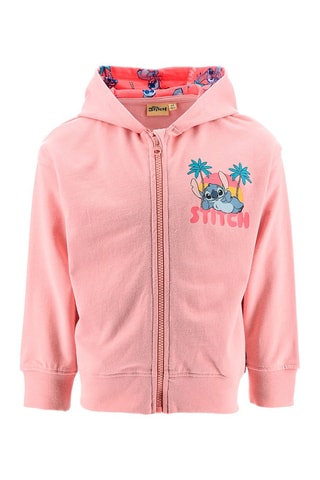 Sudadera con capucha Ángel y Stitch Lilo y Stitch Disney - Rosa