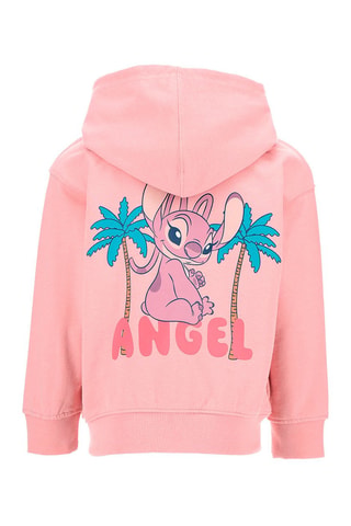 Sudadera con capucha Ángel y Stitch Lilo y Stitch Disney - Rosa