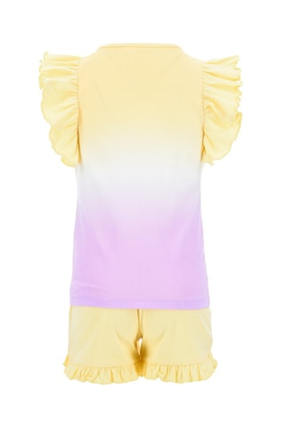 Camiseta y short Everest y Skye La Patrulla Canina - Amarillo y violeta
