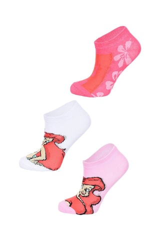 3 pares de calcetines Ariel La Sirenita Disney - Multicolor