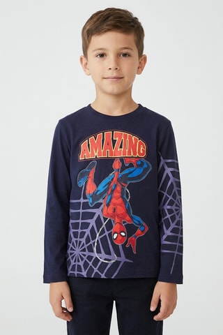 Camiseta Spider-Man Los Vengadores Marvel - Azul marino