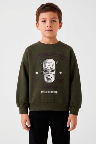 Sudadera Capitán América Los Vengadores Marvel - Caqui