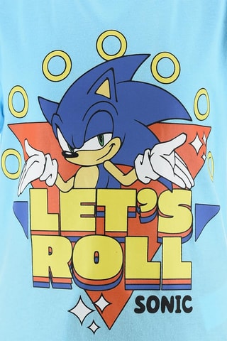 Camiseta y bermudas Sonic - Azul