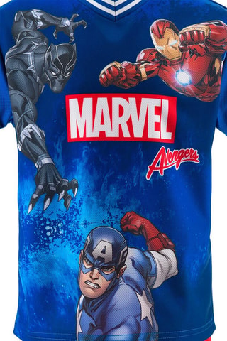 Camiseta y short Los Vengadores - Azul