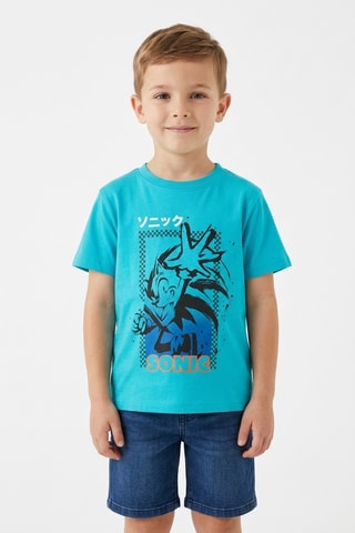 Camiseta Sonic - Azul