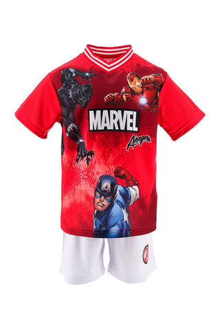 Camiseta y short Los Vengadores - Rojo