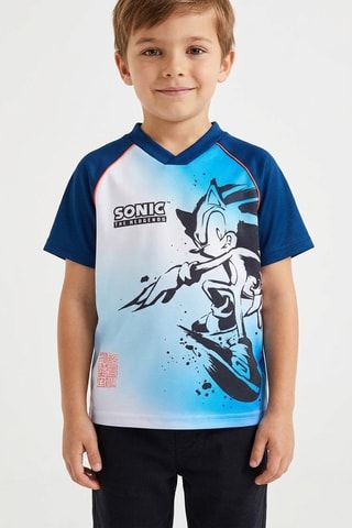 Camiseta Sonic - Azul