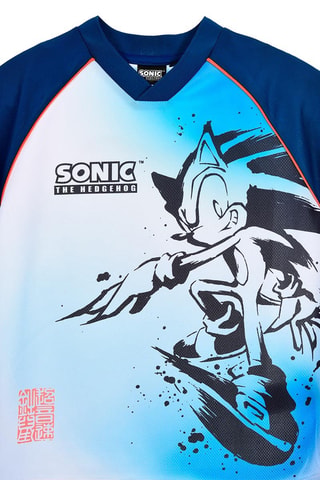Camiseta Sonic - Azul