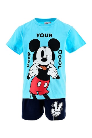 Camiseta y short Mickey Disney - Azul