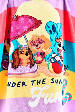 Capa de baño con capucha La Patrulla Canina - Violeta