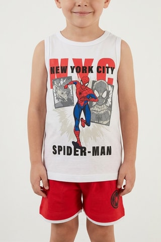 Camiseta de tirantes y short Spider-Man Los Vengadores Marvel - Blanco