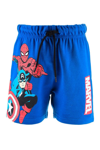 Short Spider-Man y Capitán América Los Vengadores Marvel - Azul