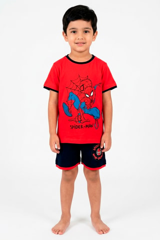 Camiseta y bermudas Spider-Man Los Vengadores Marvel - Rojo