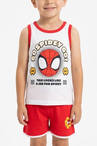 Camiseta de tirantes y short Spidey y sus sorprendentes amigos Marvel - Blanco